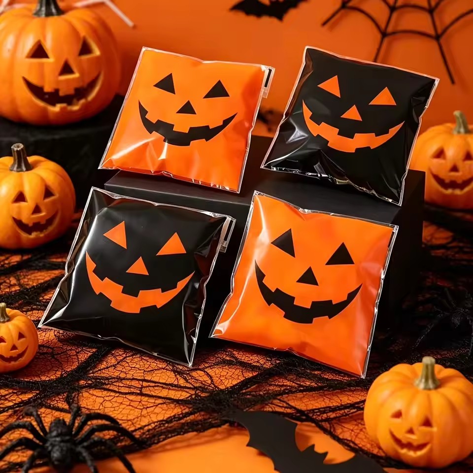 50/100 шт. Хэллоуинские черно- – обзор и цена Food Halloween Snacks