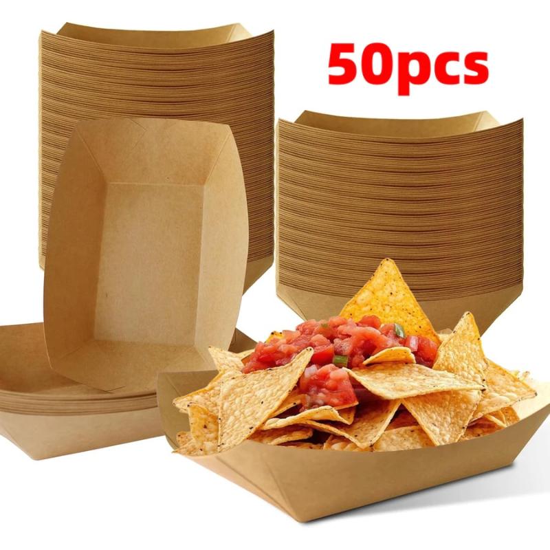 Одноразовые лотки-лодочки из к – обзор и цена Food Packed Snacks