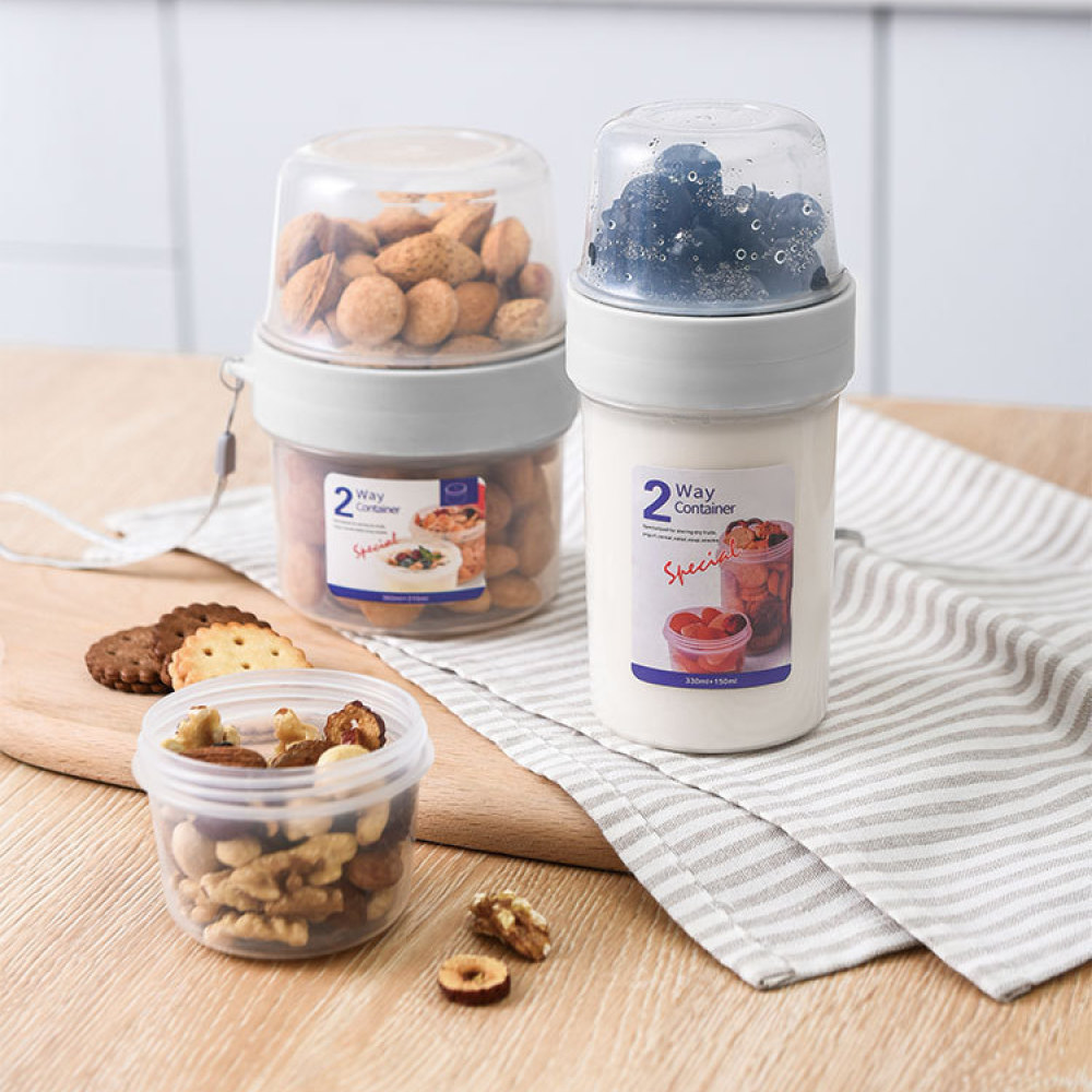 Портативный двухслойный контей – обзор и цена Baby Food Snacks Yogurt