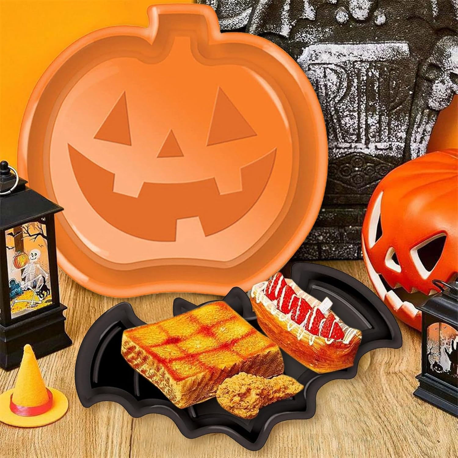 Многоразовые тарелки для Хэлло – обзор и цена Food Halloween Snacks