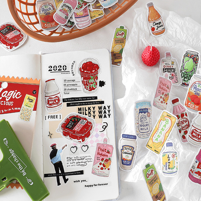 Милые наклейки с едой: винтажн – обзор и цена Snacks Food Labels